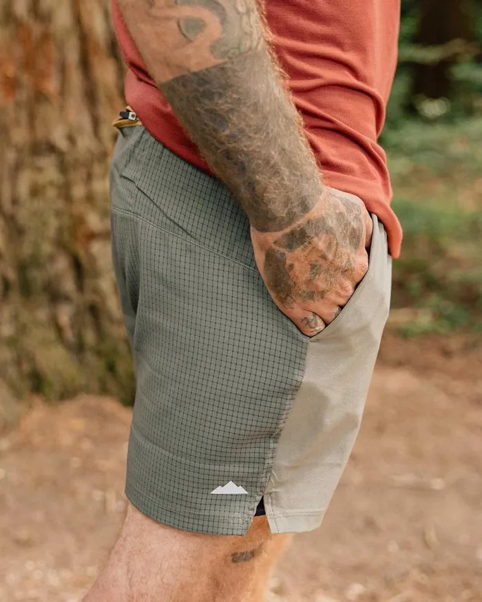 Passenger Bottoms Descent Trail Recycled Shorts Dusty Olive Dusty Olive 8211 Men