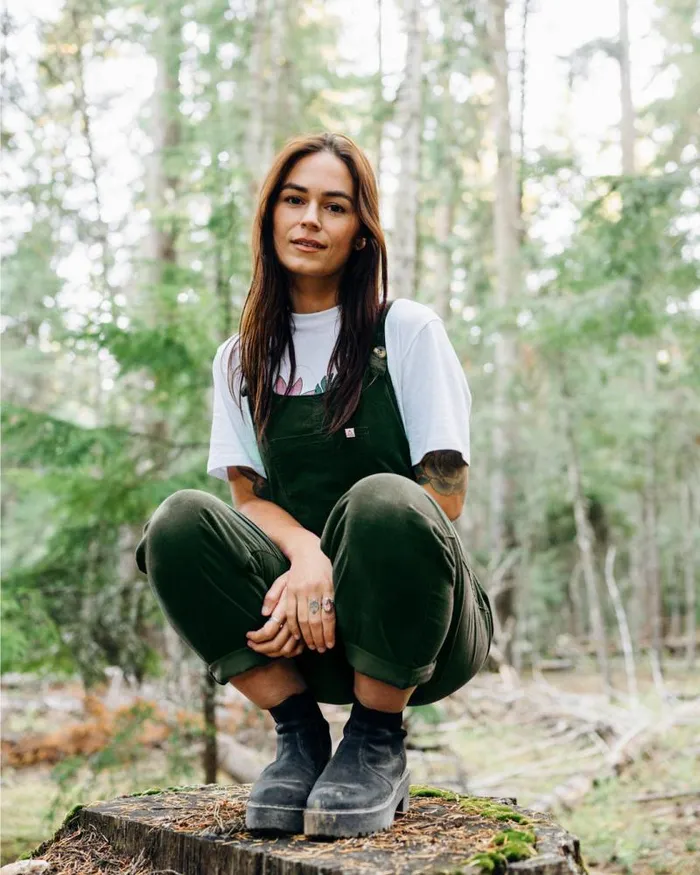 Passenger Bottoms Meadows Organic Cotton Cord Dungarees Fir Tree Fir Tree 8211 Women