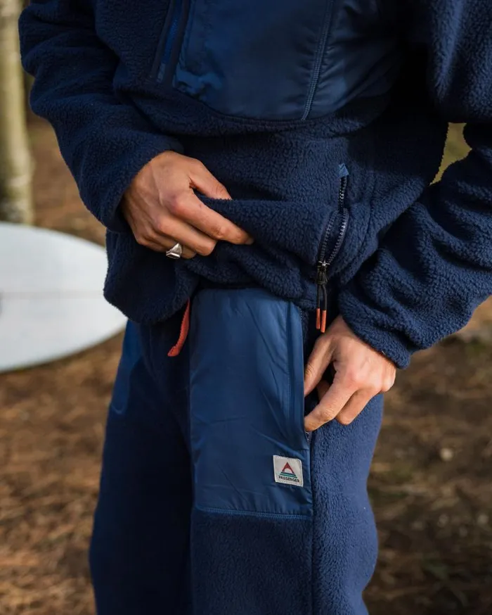 Passenger Bottoms Offgrid Recycled Sherpa Fleece Jogger Rich Navy Rich Navy 8211 Men