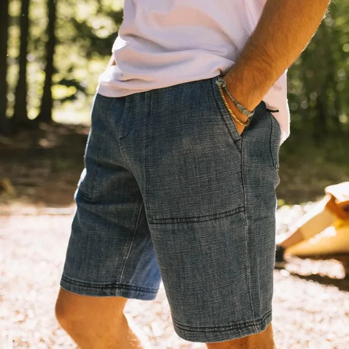 Passenger Bottoms Pine Recycled Cotton Cord Shorts Washed Denim Washed Denim 8211 Men Passenger Bottoms Pine Recycled Cotton Cord Shorts Washed Denim Washed Denim 8211 Men