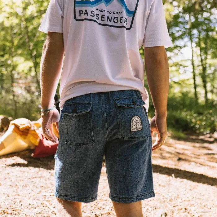 Passenger Bottoms Pine Recycled Cotton Cord Shorts Washed Denim Washed Denim 8211 Men