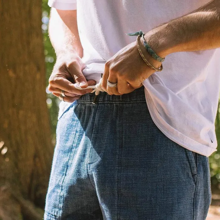 Passenger Bottoms Pine Recycled Cotton Cord Shorts Washed Denim Washed Denim 8211 Men