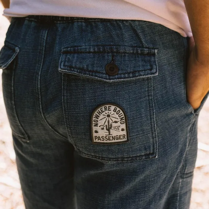 Passenger Bottoms Pine Recycled Cotton Cord Shorts Washed Denim Washed Denim 8211 Men