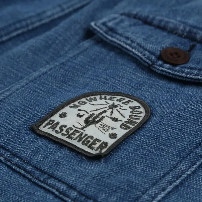 Passenger Bottoms Pine Recycled Cotton Cord Shorts Washed Denim Washed Denim 8211 Men