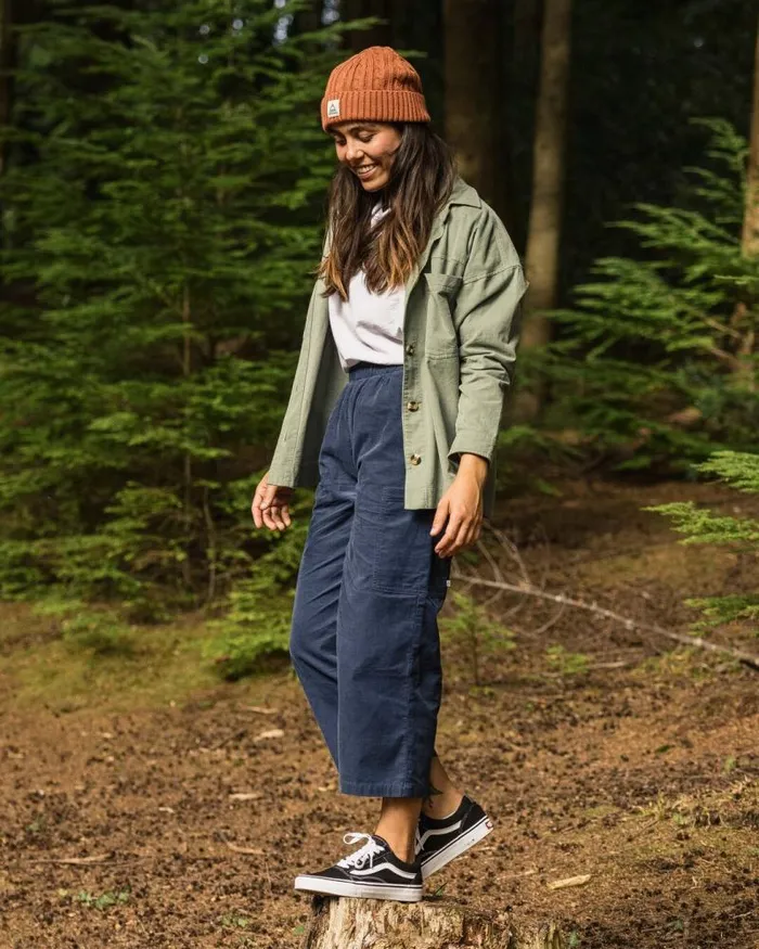 Passenger Bottoms Someday 20 Organic Corduroy Crop Trouser Dark Denim Dark Denim 8211 Women