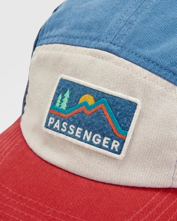 Passenger Caps and Hats Made To Roam Recycled 5 Panel Cap Moonlight Blue Multi Moonlight Blue Multi 8211 WomenMen