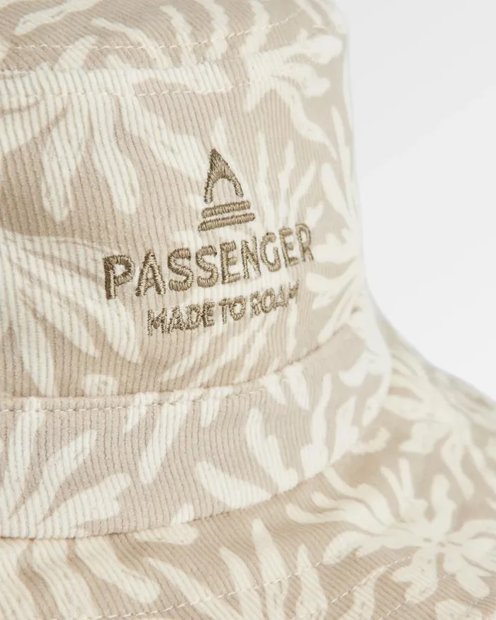 Passenger Caps and Hats Seaweed Organic Cotton Bucket Hat Golden Spice Seaweed Pebble Grey Golden Spice Seaweed Pebble Grey 8211 WomenMen