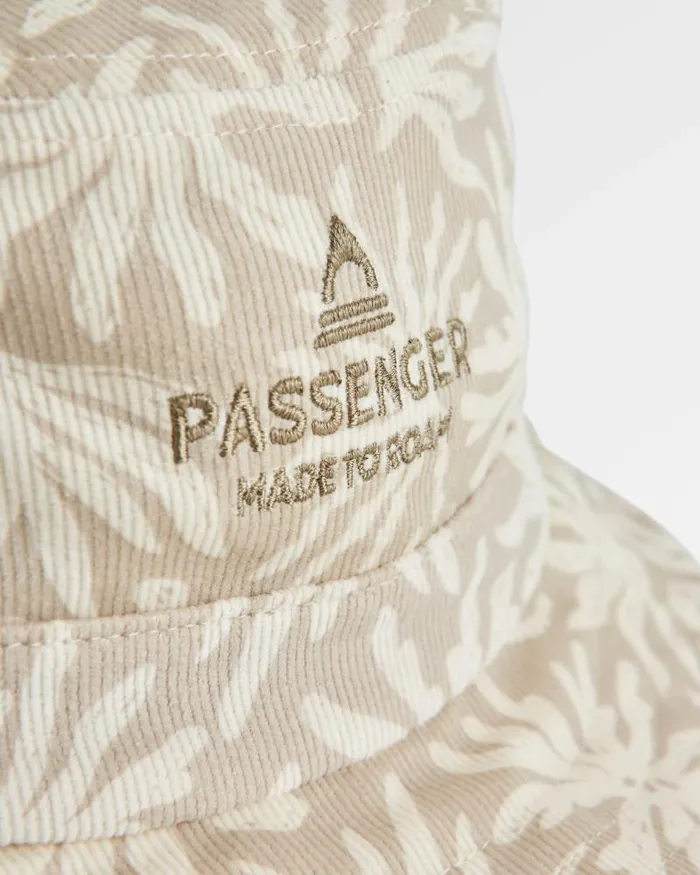 Passenger Caps and Hats Seaweed Organic Cotton Bucket Hat Golden Spice Seaweed Pebble Grey Golden Spice Seaweed Pebble Grey 8211 WomenMen