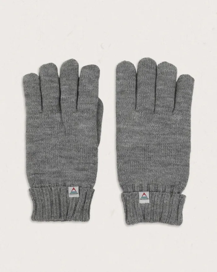 Passenger Gloves Gale Recycled Acrylic Knitted Gloves Flecked Grey Marl Flecked Grey Marl 8211 MenWomen