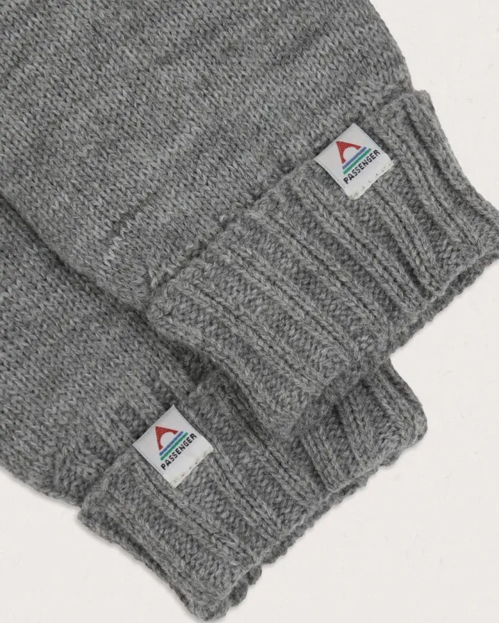 Passenger Gloves Gale Recycled Acrylic Knitted Gloves Flecked Grey Marl Flecked Grey Marl 8211 MenWomen