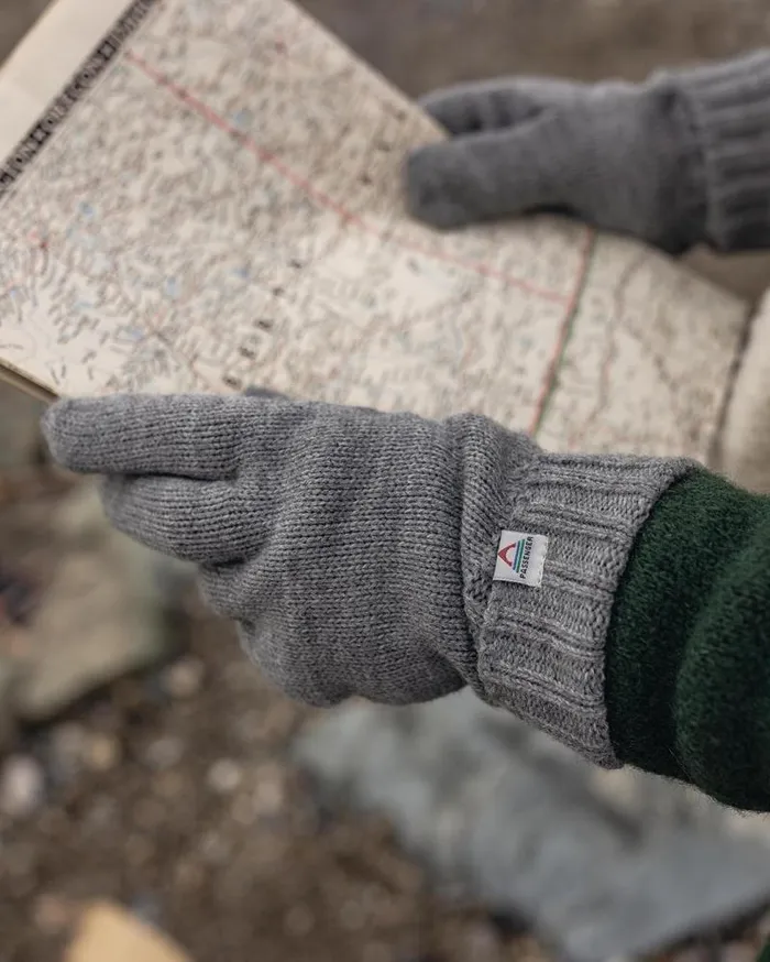 Passenger Gloves Gale Recycled Acrylic Knitted Gloves Flecked Grey Marl Flecked Grey Marl 8211 MenWomen
