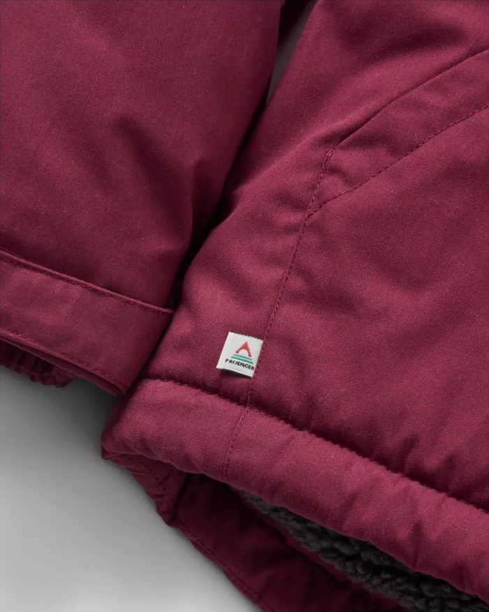 Passenger Jackets Discover Recycled Sherpa Lined Jacket Wine Wine 8211 Men