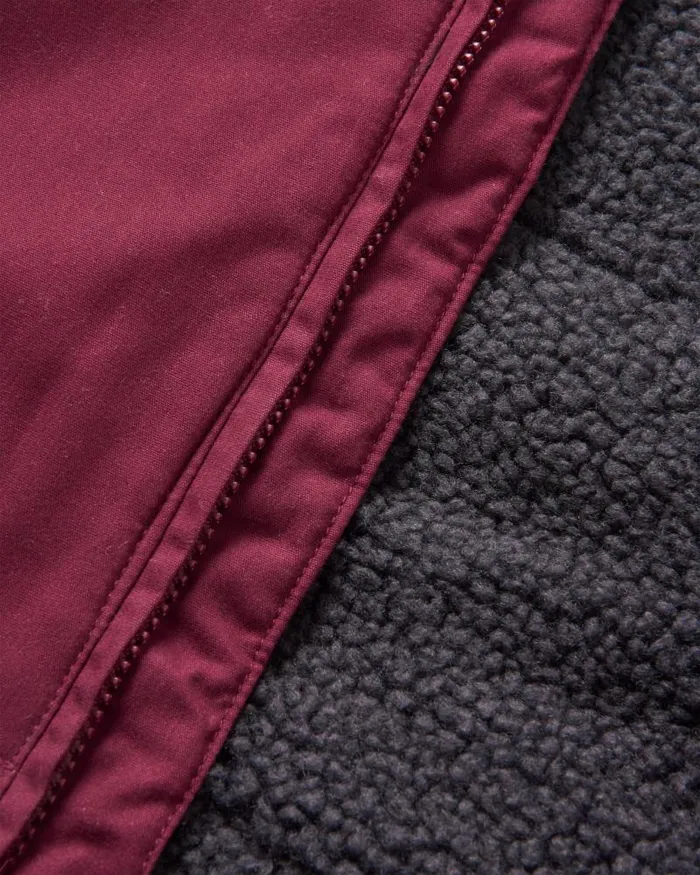 Passenger Jackets Discover Recycled Sherpa Lined Jacket Wine Wine 8211 Men