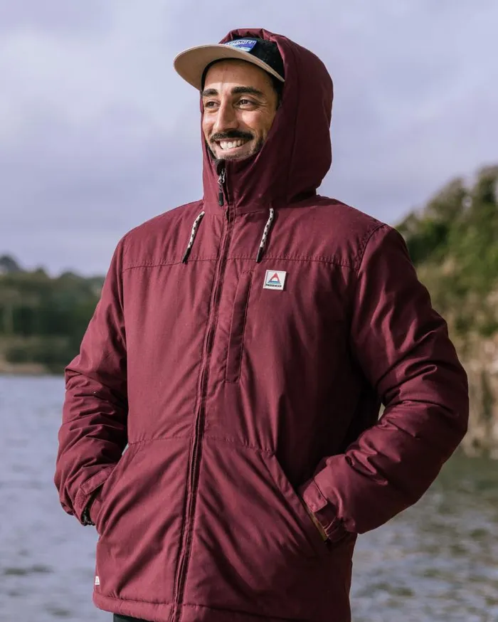 Passenger Jackets Discover Recycled Sherpa Lined Jacket Wine Wine 8211 Men