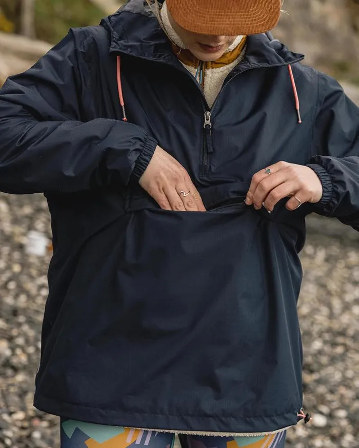 Passenger Jackets Eden Recycled Oversized Water Resistant Jacket Deep Navy Deep Navy 8211 Women