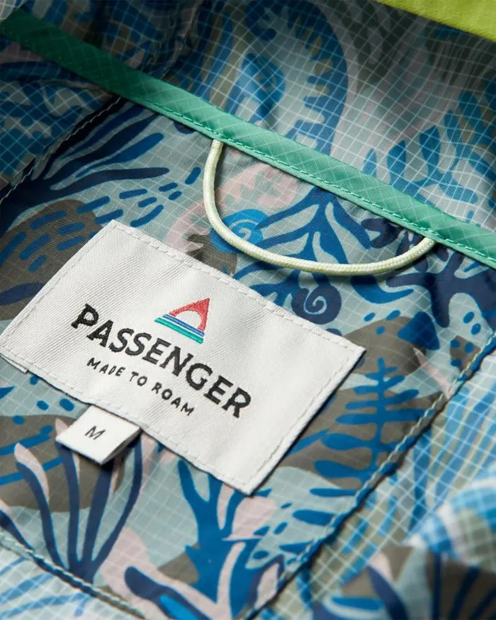 Passenger Jackets Gusto Recycled Windshell Smock Abstract Seaweed Pistachio Abstract Seaweed Pistachio 8211 Men