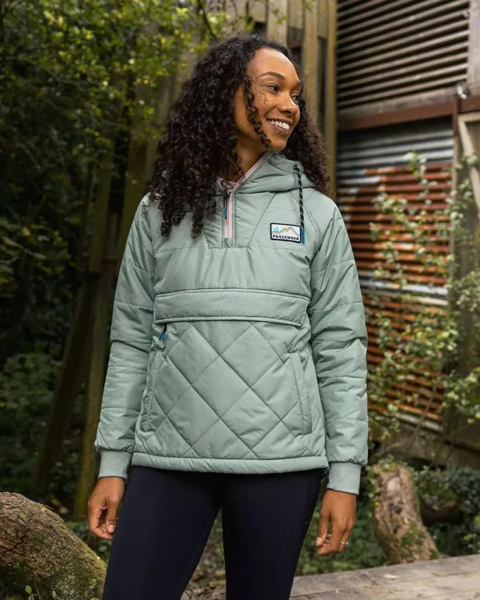 Passenger Jackets Ocean Recycled Insulated 12 Zip Jacket Pistachio Pistachio 8211 Women