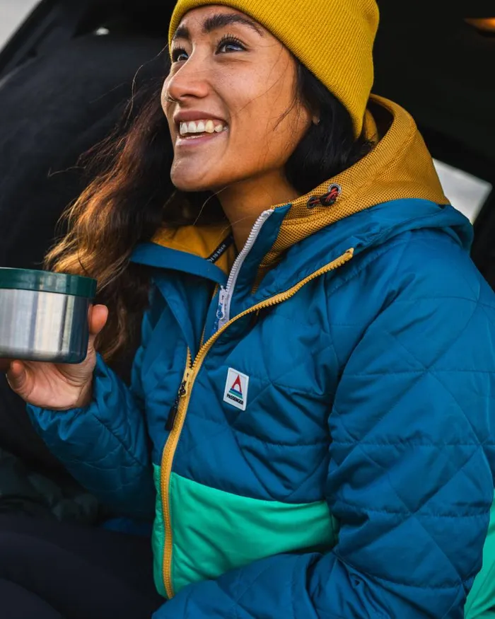 Passenger Jackets Singletrack Recycled Thermore Insulated Jacket Corsair Blue Jungle Green Corsair Blue Jungle Green 8211 Women