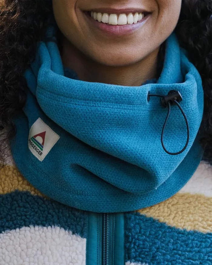 Passenger Scarves and Neckwear Blaze Recycled Polartec Gaiter Corsair Blue Corsair Blue 8211 WomenMen