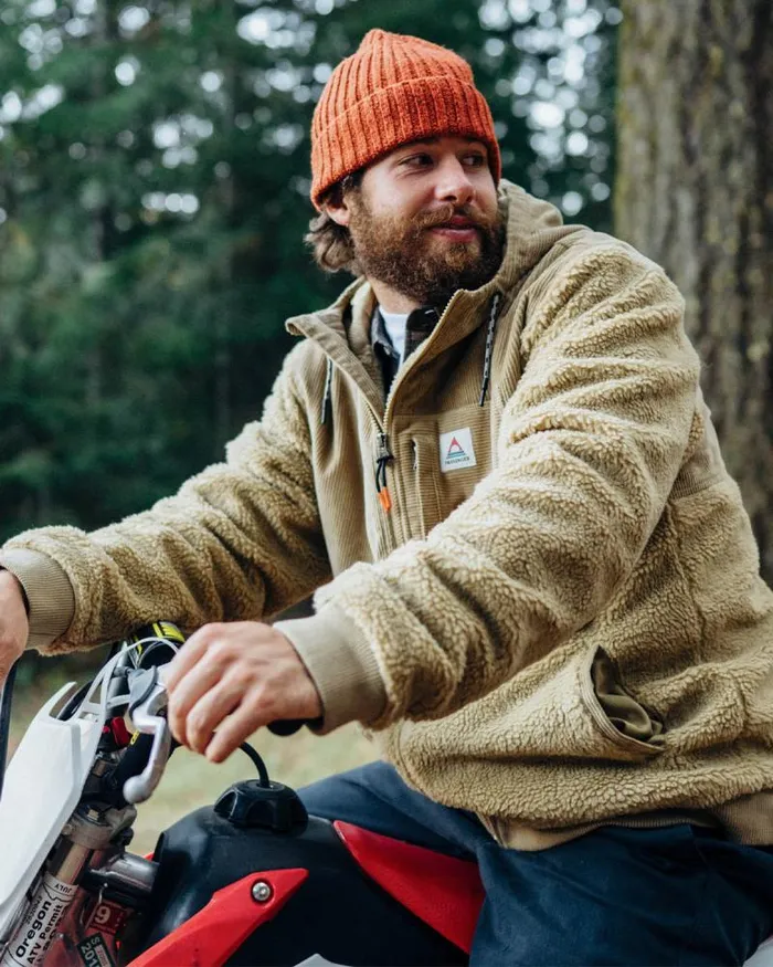 Passenger Tops Adventure Recycled DeepPile Sherpa Fleece Biscuit Biscuit 8211 Men