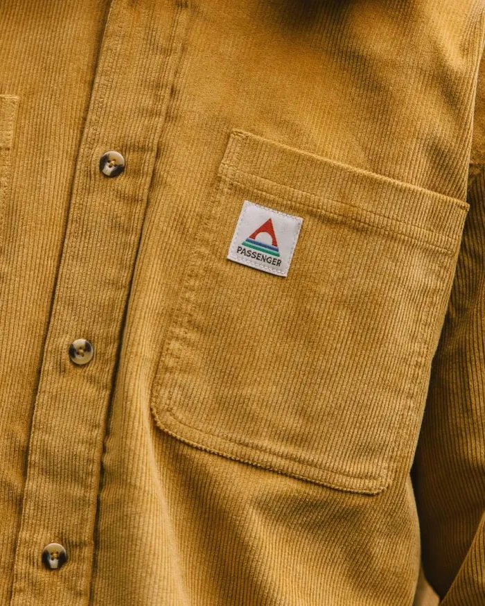 Passenger Tops Backcountry Cord Shirt Mustard Gold Mustard Gold 8211 Men