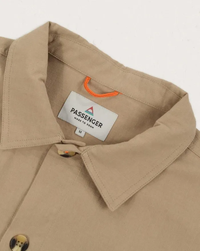 Passenger Tops Balsa Organic Cotton Overshirt Biscuit Biscuit 8211 Men