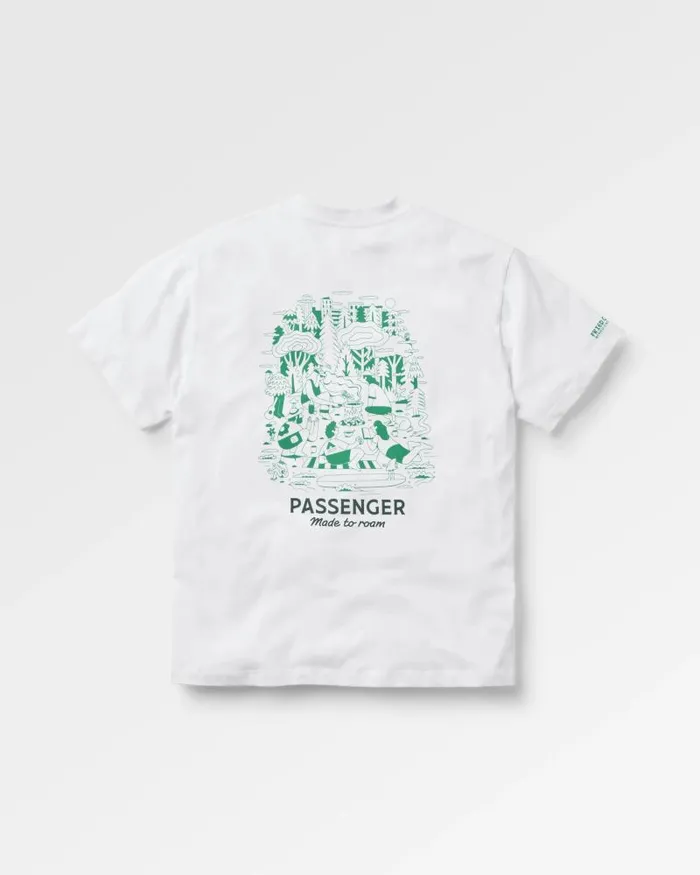 Passenger Tops Better Outside Organic Relaxed Fit TShirt White White 8211 Men