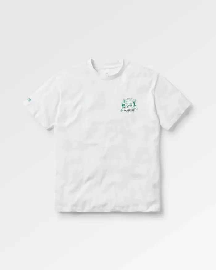 Passenger Tops Better Outside Organic Relaxed Fit TShirt White White 8211 Men