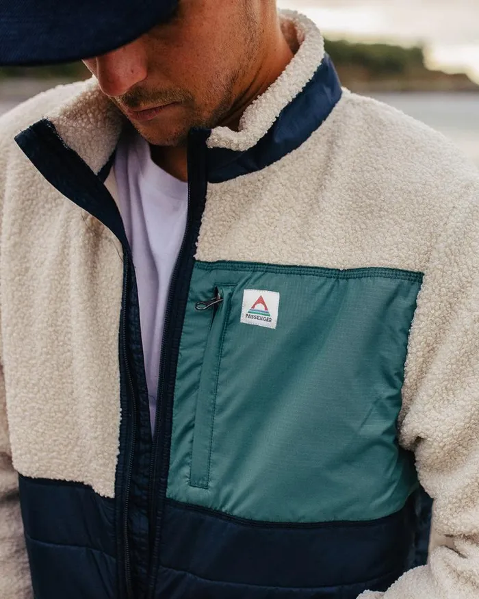 Passenger Tops Born Explorer Recycled PolarLined Sherpa Fleece Birch Birch 8211 Men