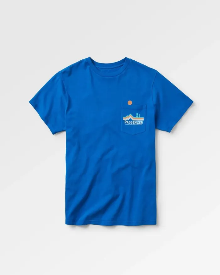 Passenger Tops Branch Out Recycled Cotton TShirt True Blue True Blue 8211 Men