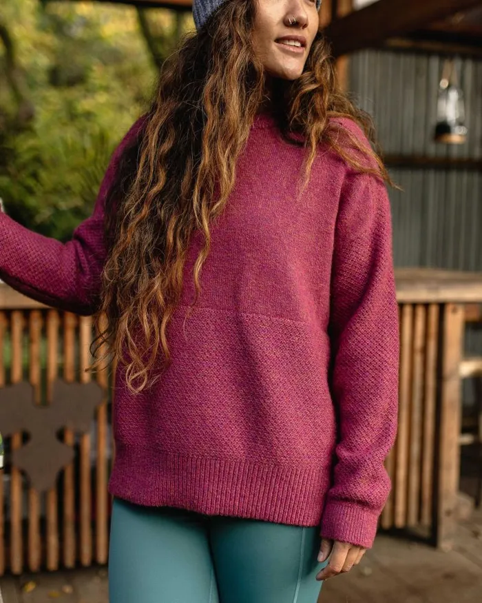 Passenger Tops Cove Recycled Knitted Jumper Rhubarb Rhubarb 8211 Women
