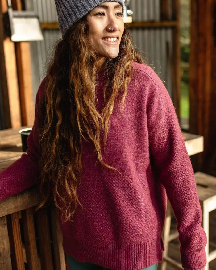 Passenger Tops Cove Recycled Knitted Jumper Rhubarb Rhubarb 8211 Women