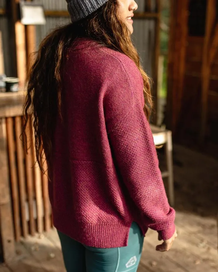 Passenger Tops Cove Recycled Knitted Jumper Rhubarb Rhubarb 8211 Women