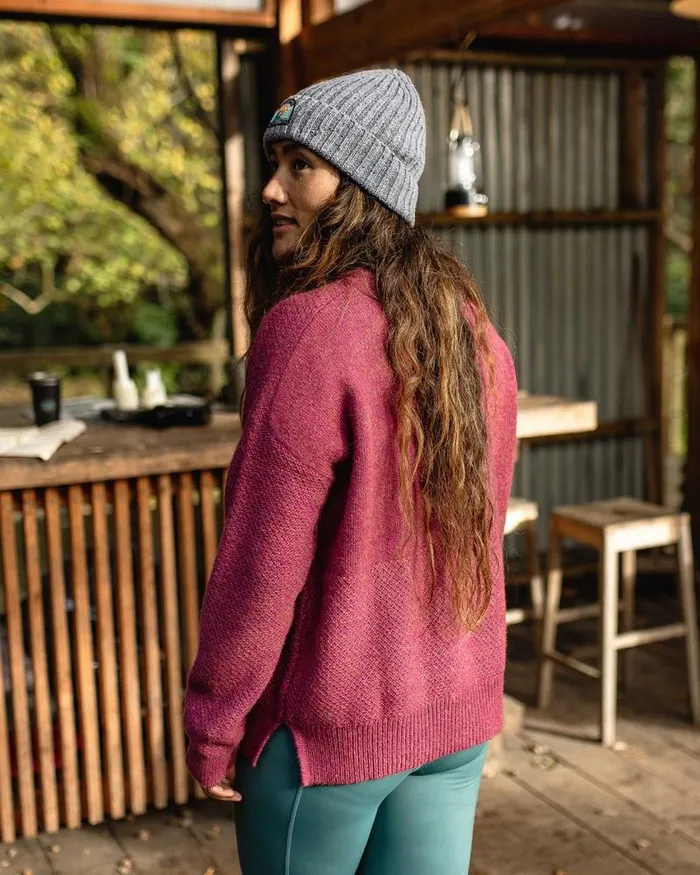 Passenger Tops Cove Recycled Knitted Jumper Rhubarb Rhubarb 8211 Women