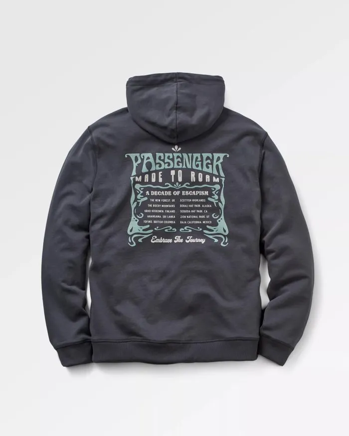 Passenger Tops Decade Recycled Cotton Hoodie Black Black 8211 Men