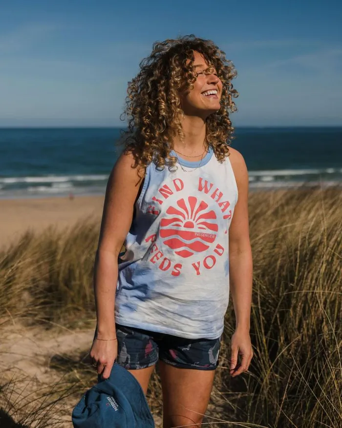Passenger Tops Discovery Vest Tie Dye Cornflower Tie Dye Cornflower 8211 Women Passenger Tops Discovery Vest Tie Dye Cornflower Tie Dye Cornflower 8211 Women