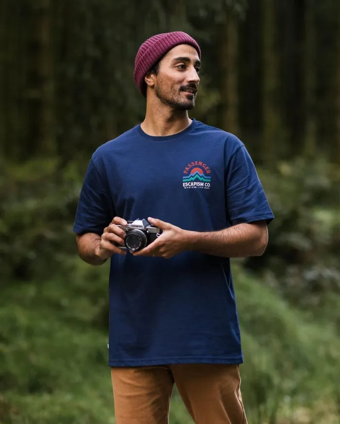 Passenger Tops Dumont Organic Relaxed Fit TShirt Rich Navy Rich Navy 8211 Men
