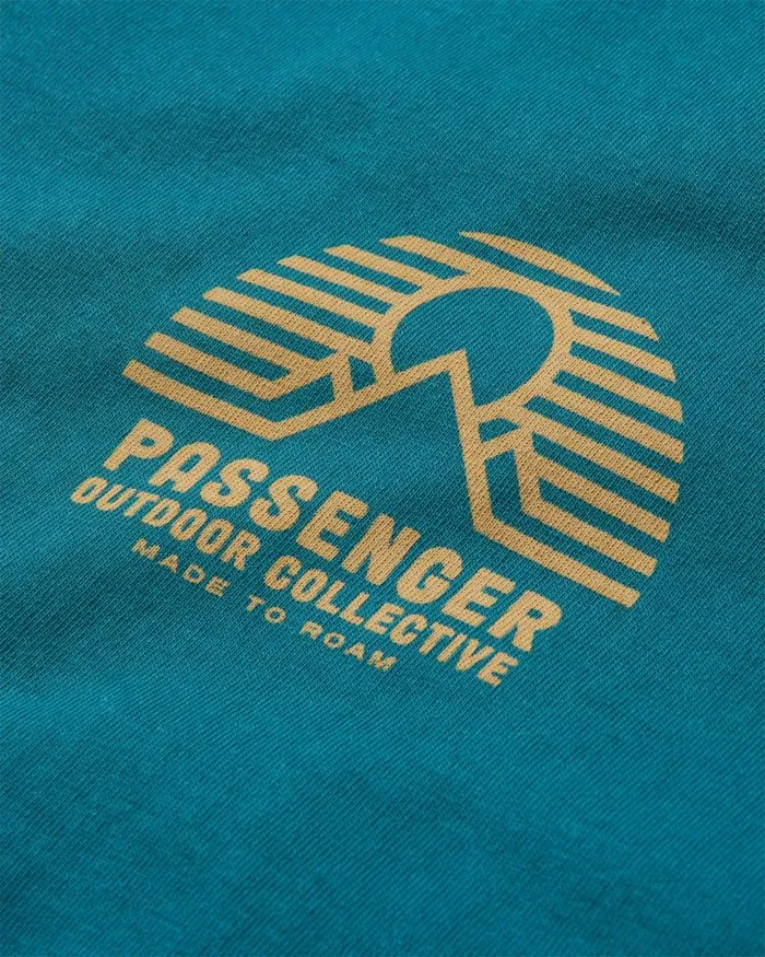 Passenger Tops Elbio Recycled Relaxed Fit TShirt Mediterranean Mediterranean 8211 Men