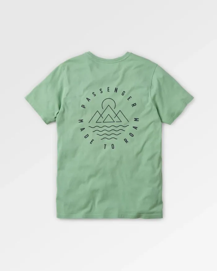 Passenger Tops Escapism Recycled Cotton TShirt Green Fig Green Fig 8211 Men