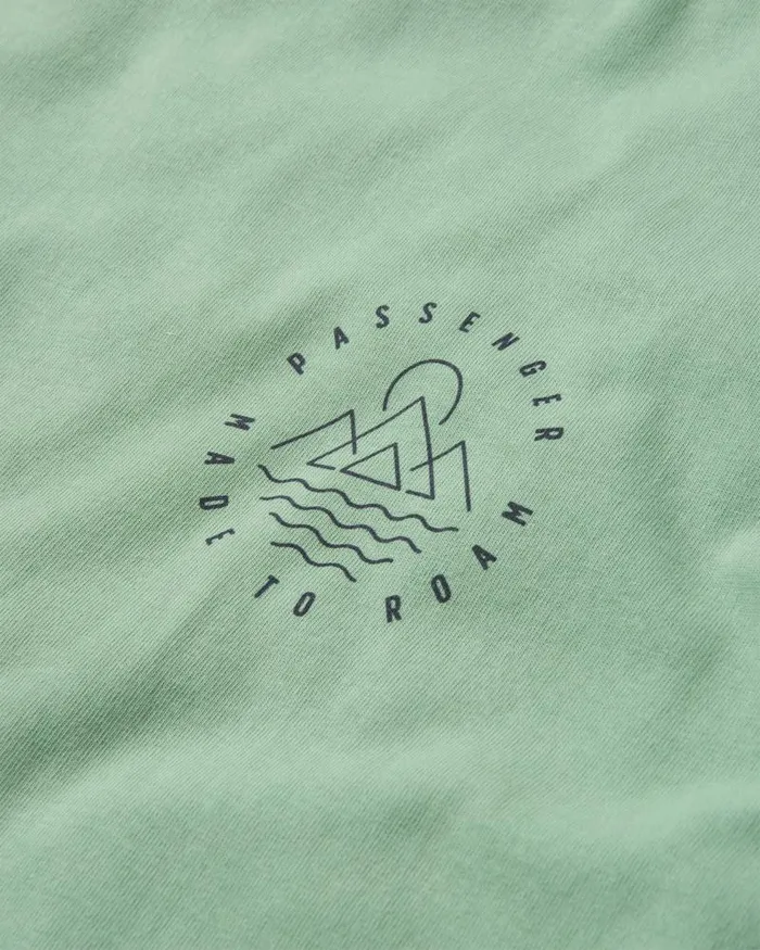 Passenger Tops Escapism Recycled Cotton TShirt Green Fig Green Fig 8211 Men