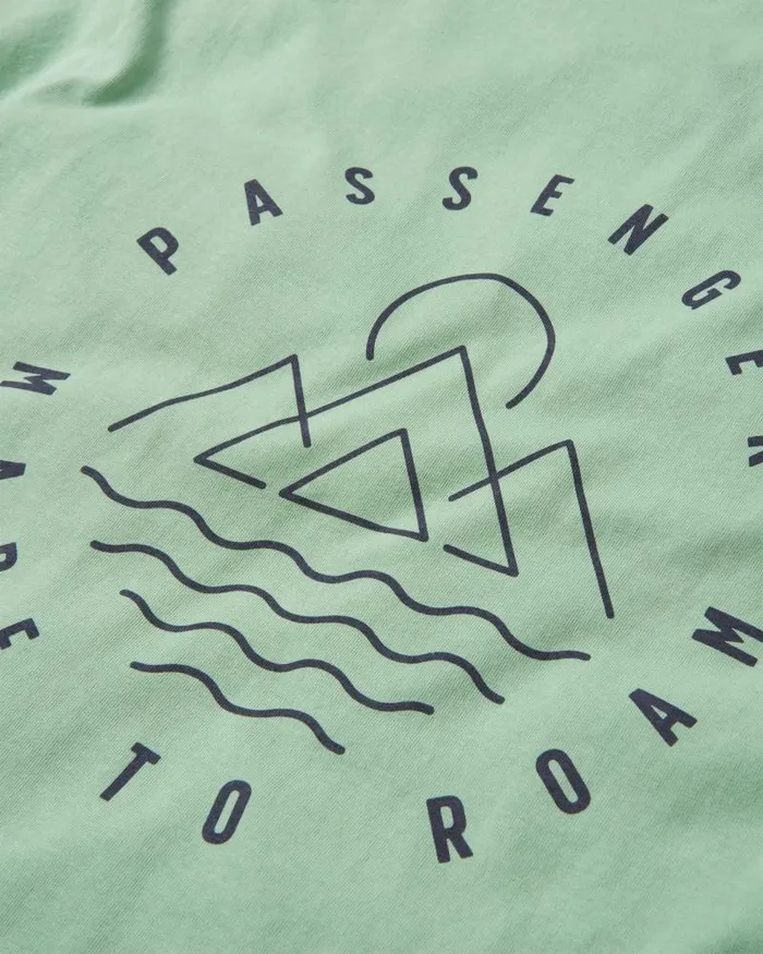 Passenger Tops Escapism Recycled Cotton TShirt Green Fig Green Fig 8211 Men