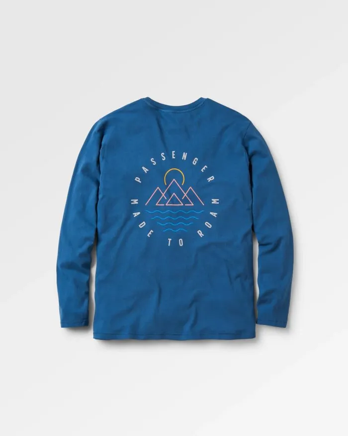 Passenger Tops Escapism Recycled LS TShirt Dark Denim Dark Denim 8211 Men