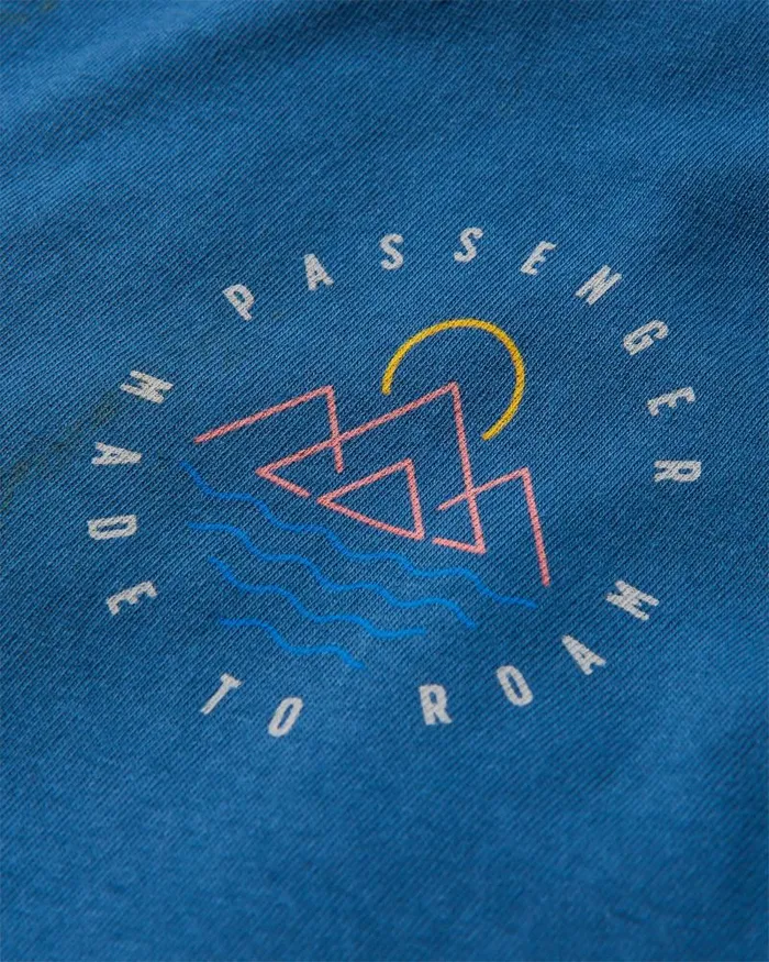 Passenger Tops Escapism Recycled LS TShirt Dark Denim Dark Denim 8211 Men