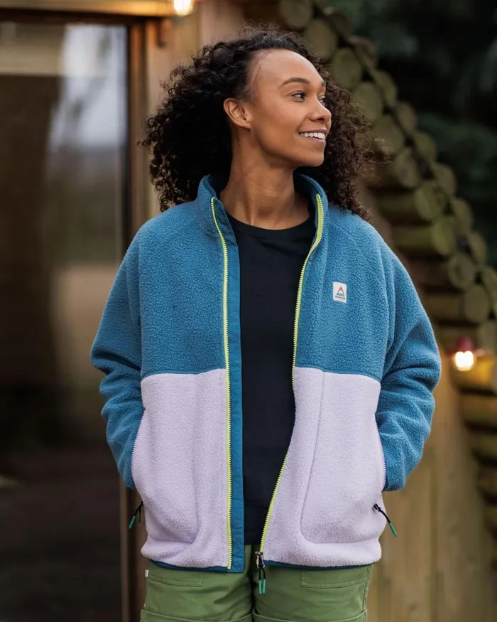 Passenger Tops Fairbanks 20 Full Zip Recycled Sherpa Fleece Lilac Mist Lilac Mist 8211 Women