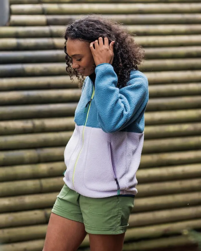 Passenger Tops Fairbanks 20 Full Zip Recycled Sherpa Fleece Lilac Mist Lilac Mist 8211 Women