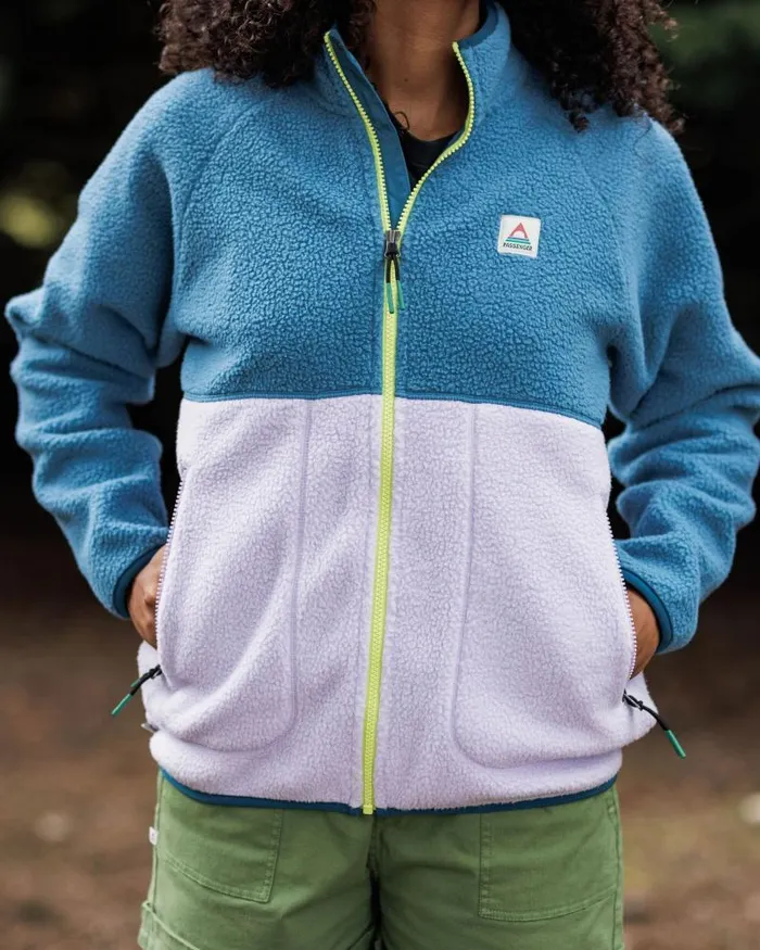 Passenger Tops Fairbanks 20 Full Zip Recycled Sherpa Fleece Lilac Mist Lilac Mist 8211 Women