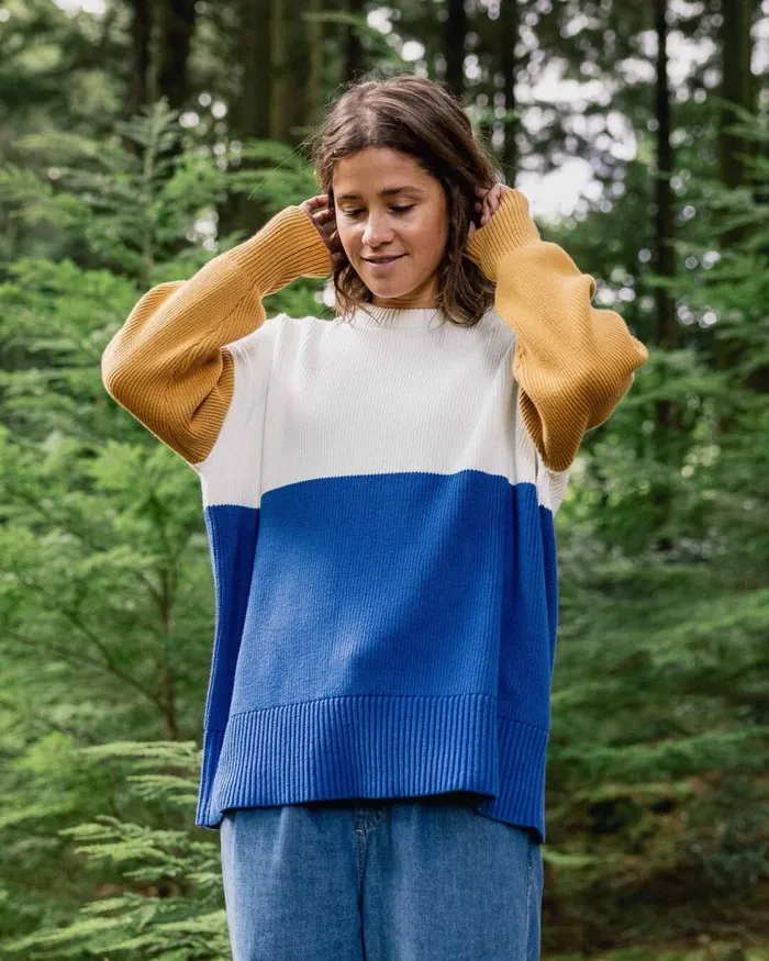Passenger Tops Gondwana Organic Oversized Knitted Jumper True Blue True Blue 8211 Women Passenger Tops Gondwana Organic Oversized Knitted Jumper True Blue True Blue 8211 Women