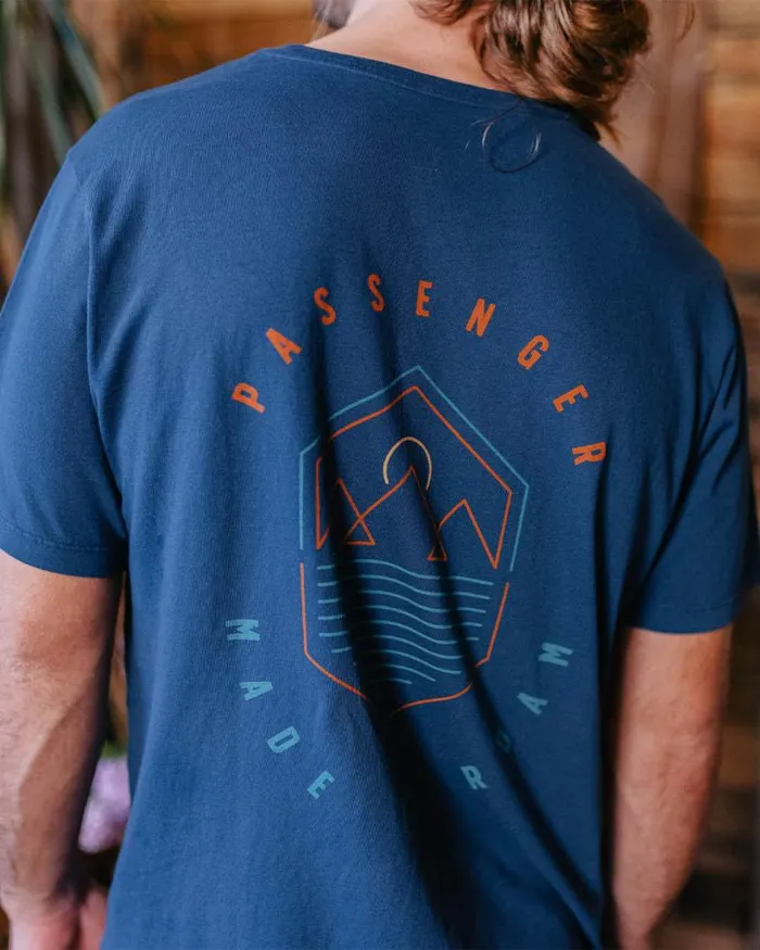 Passenger Tops Guided TShirt Dark Denim Dark Denim 8211 Men