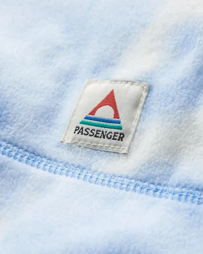 Passenger Tops Juana Recycled Polar Hooded Fleece Tie Dye Cornflower Tie Dye Cornflower 8211 Women