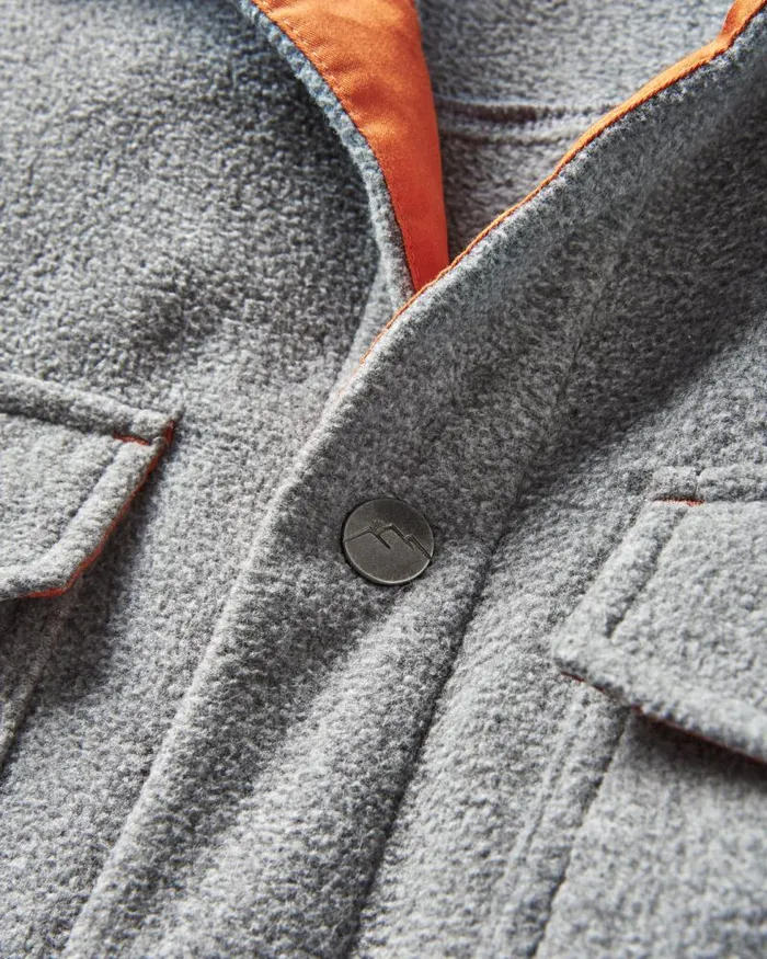 Passenger Tops Maple Polar Fleece Shirt Grey Marl Grey Marl 8211 Men